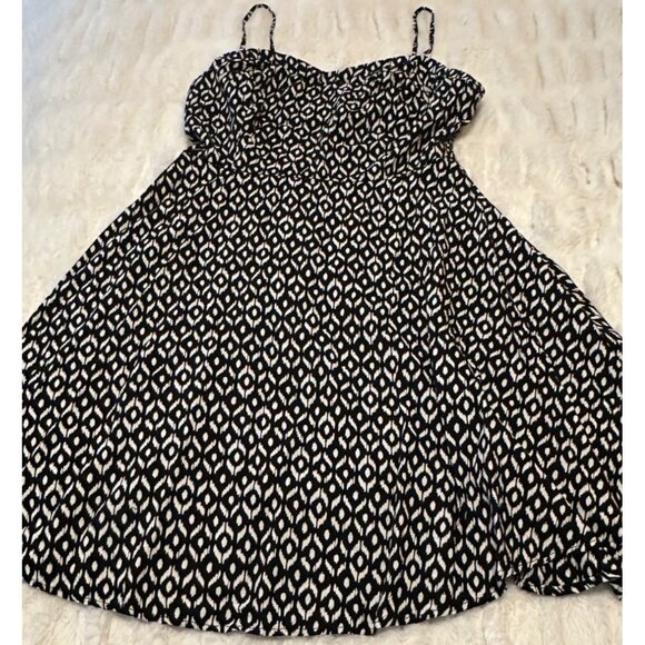 Old Navy Mini Sundress w/Spaghetti Straps Geometric 100% Rayon Junior's Size M - Picture 11 of 16